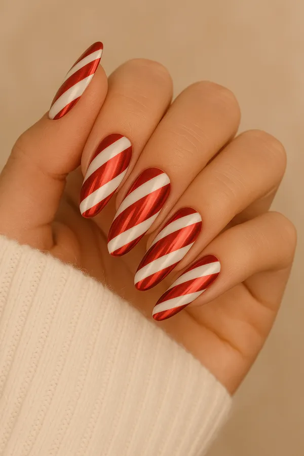 Chrome Christmas Nails