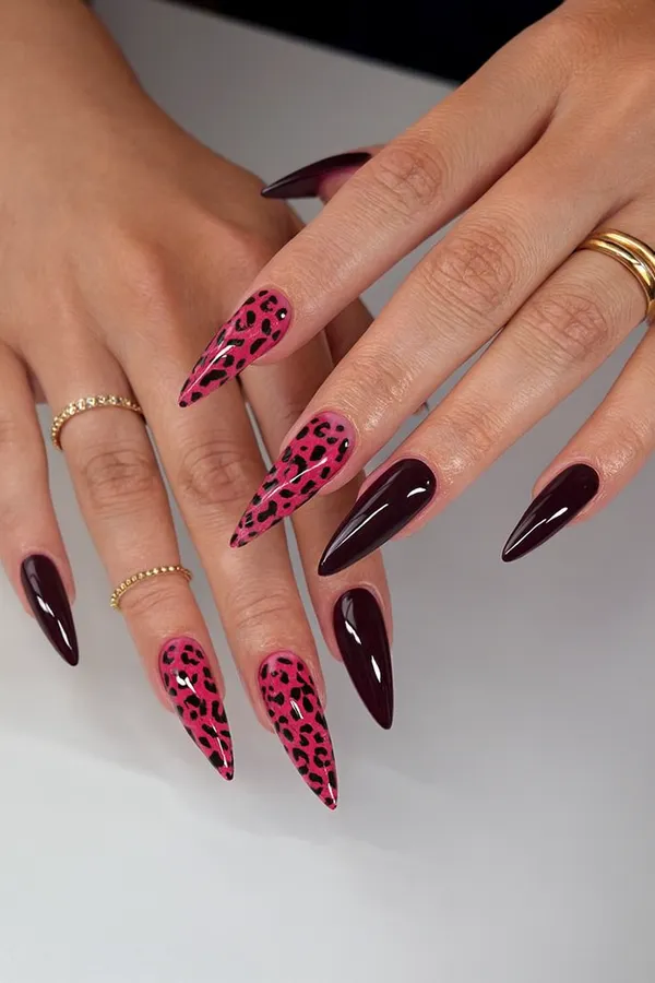 Cheetah Print Nails