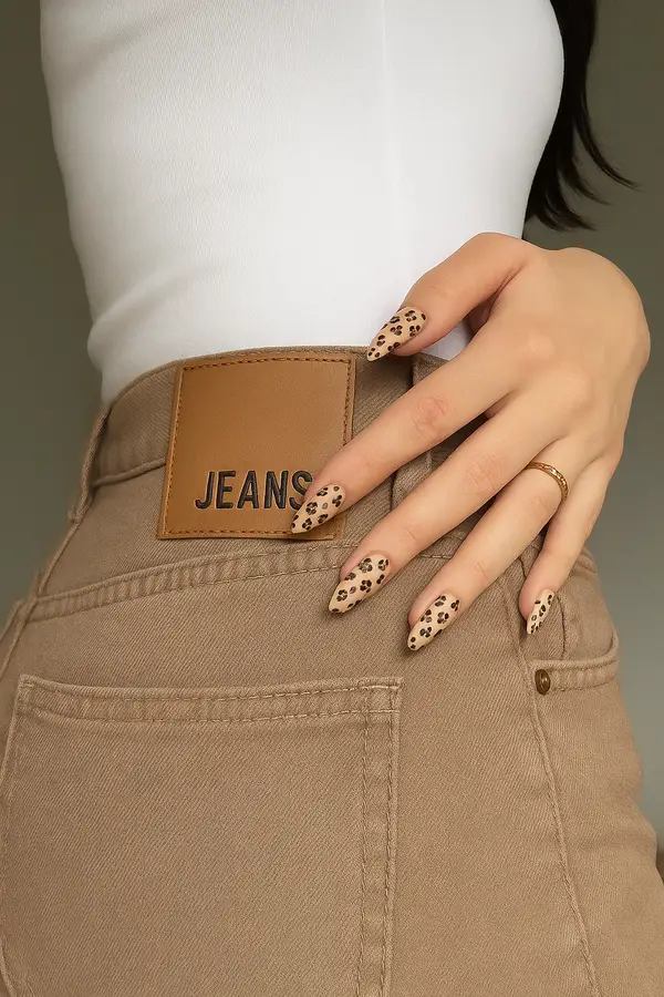 Cheetah Print Nails