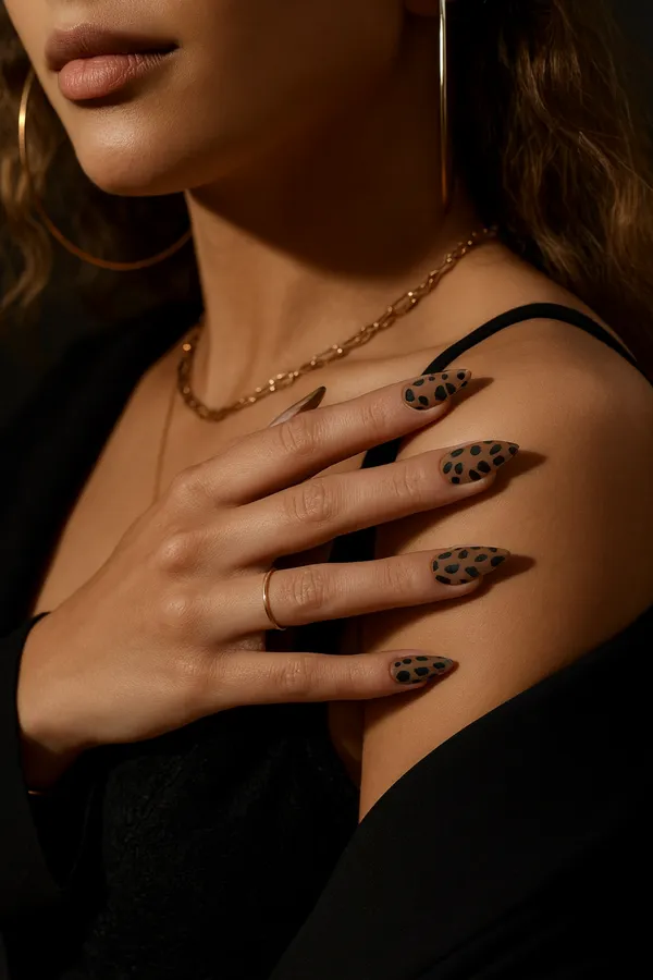 Cheetah Print Nails