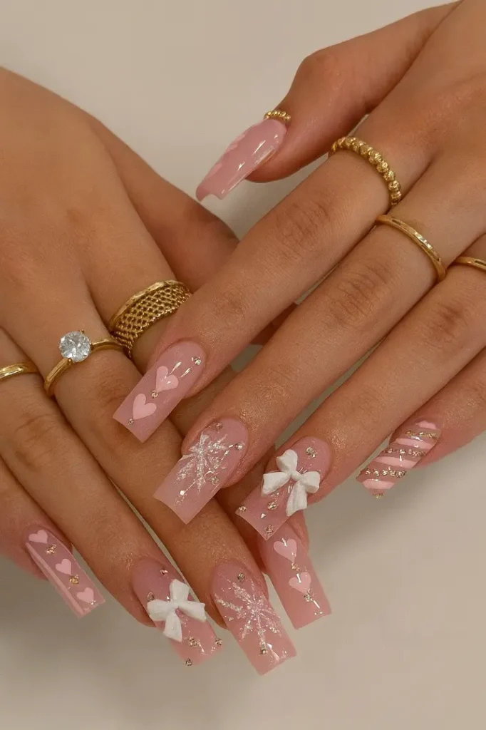 3D Christmas Nails