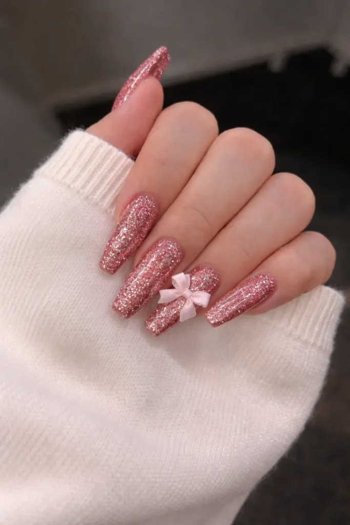 Sparkly New Year’s Nails