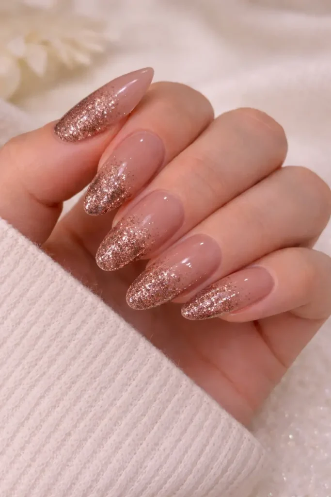 Sparkly New Year’s Nails