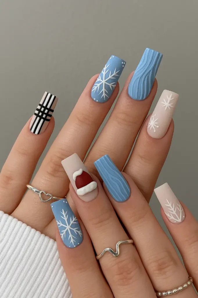 3D Christmas Nails