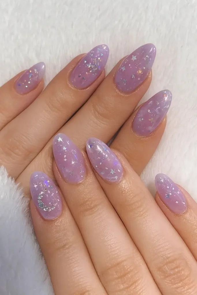 Purple Holiday Nails