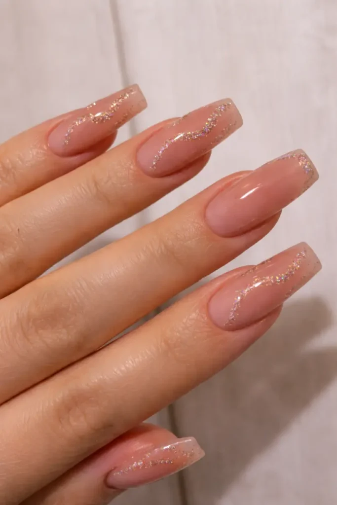 Sparkly New Year’s Nails