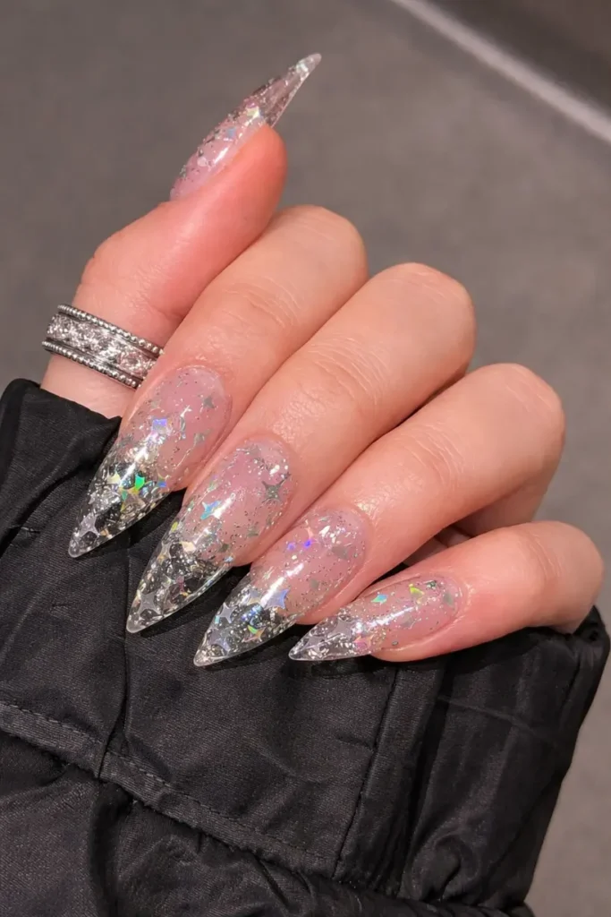 Sparkly New Year’s Nails