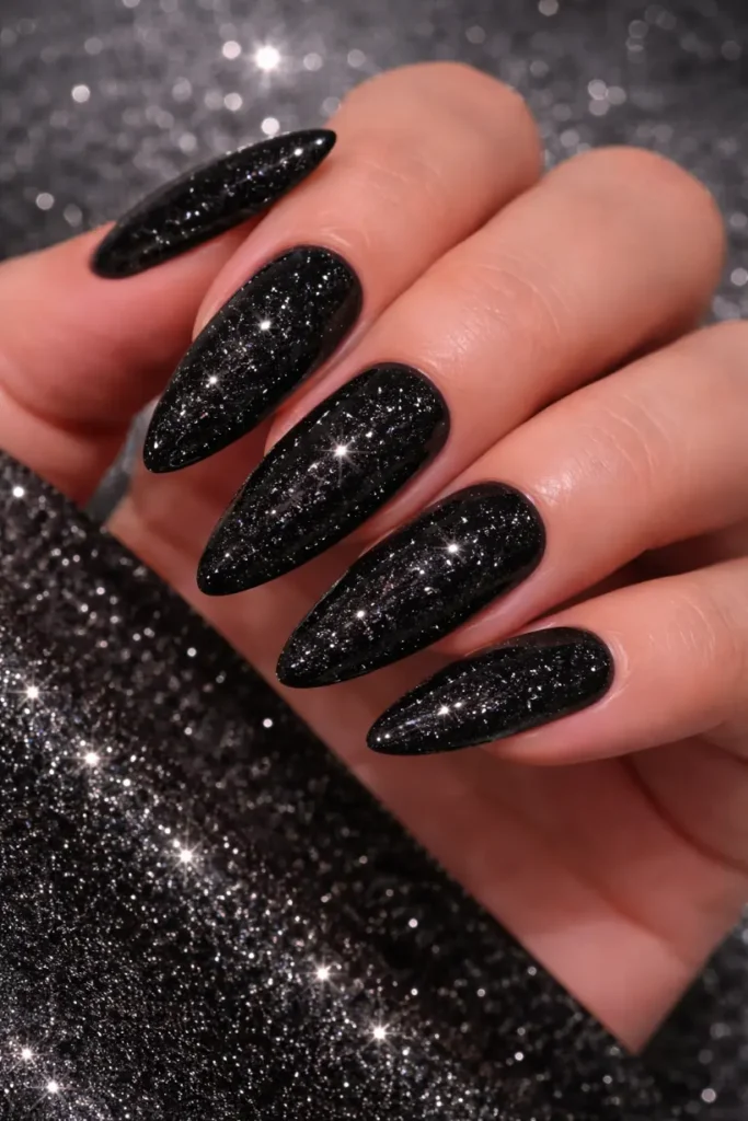 Sparkly New Year’s Nails
