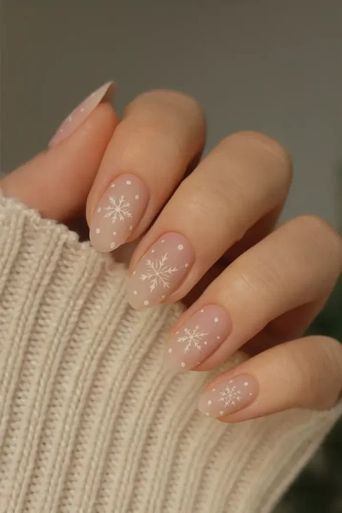 Pink Christmas Nails