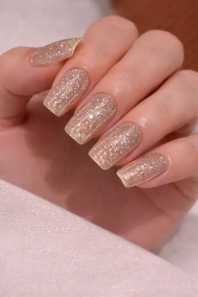 Sparkly New Year’s Nails