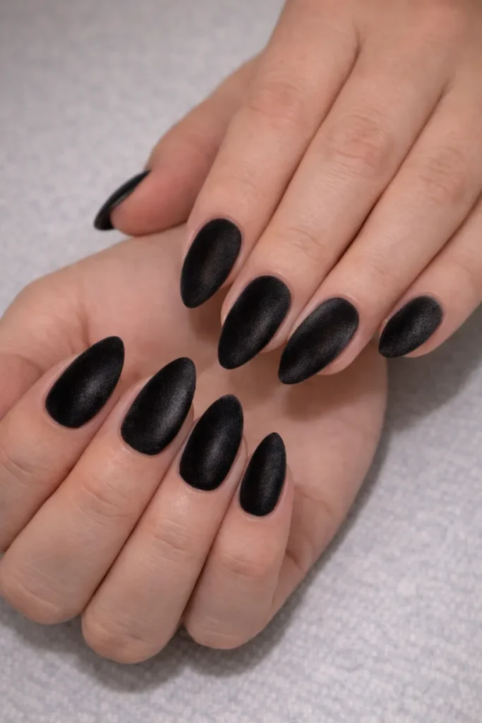 Black Christmas Nails