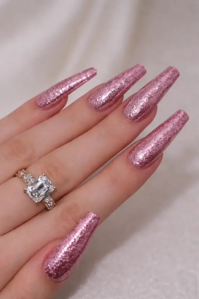 Sparkly New Year’s Nails