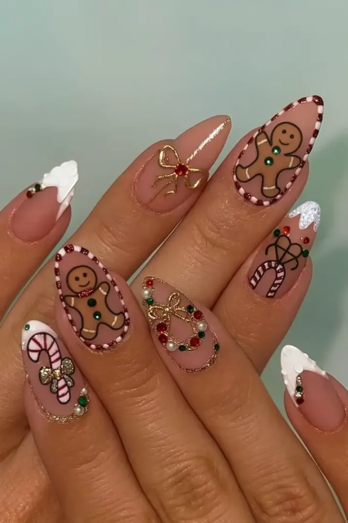 3D Christmas Nails