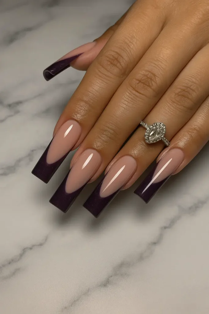 Purple Holiday Nails