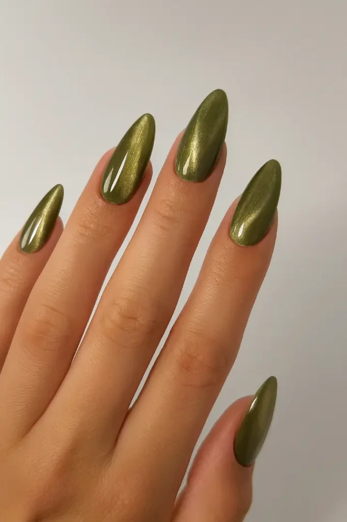 Winter Chrome Nails