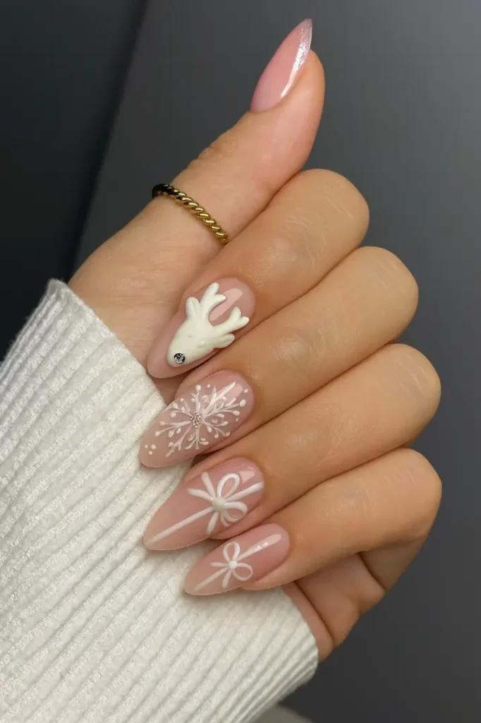 3D Christmas Nails