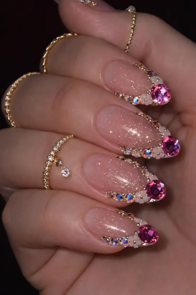 Sparkly New Year’s Nails