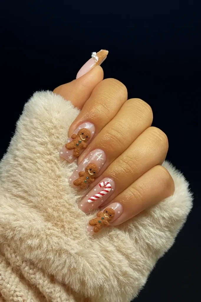 3D Christmas Nails