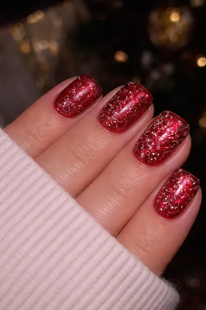 Sparkly New Year's Nails