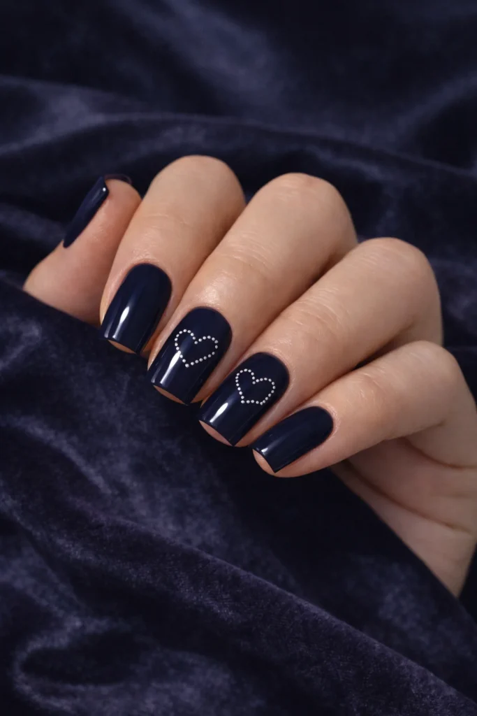 Square Valentine’s Nails