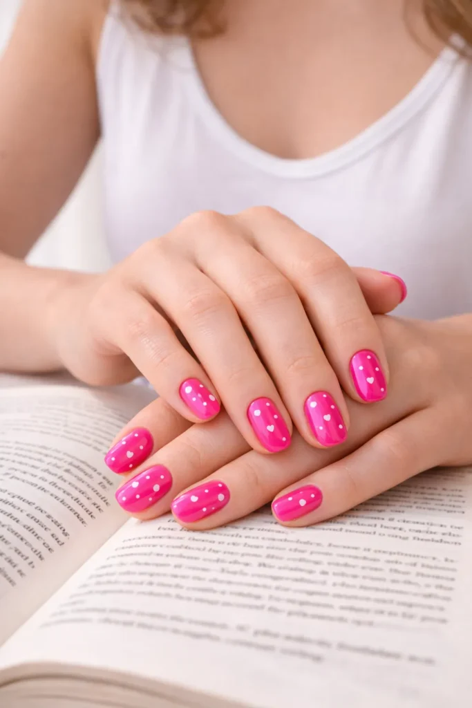 Hot Pink Nails