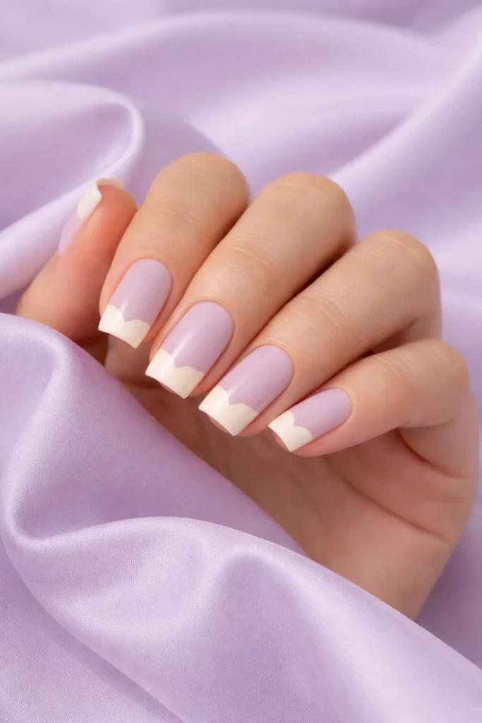 Square Valentine’s Nails