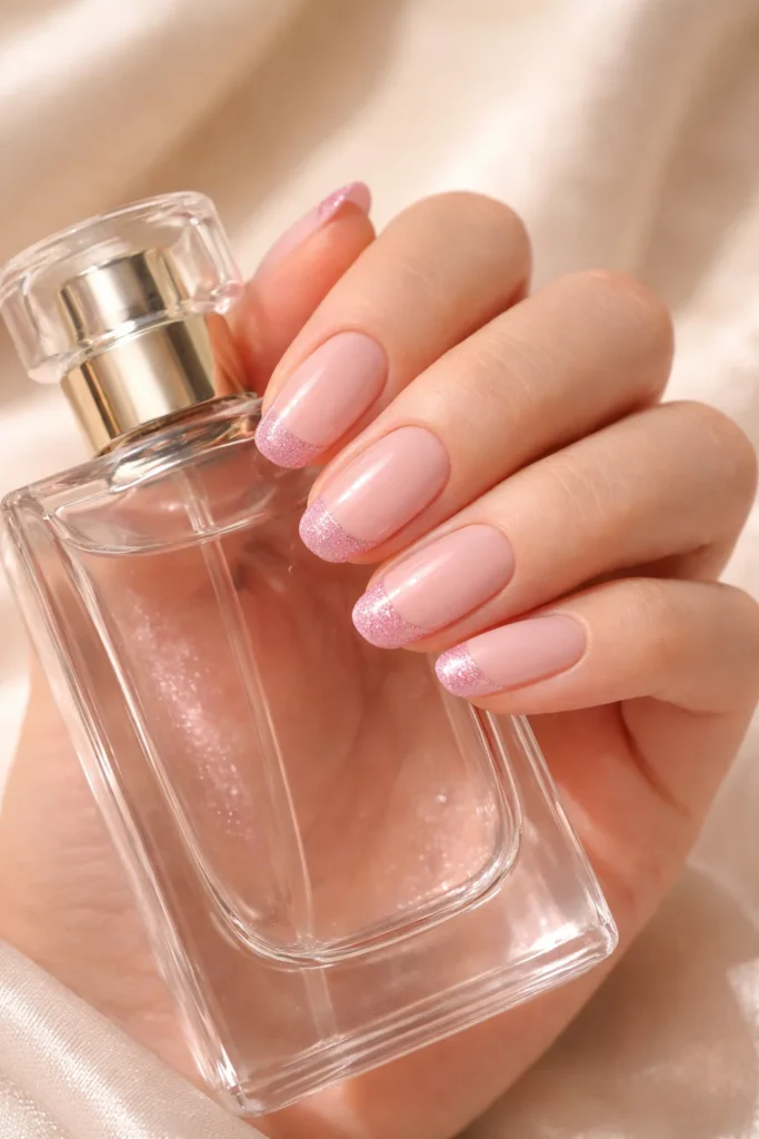 Pink French Tip Nails