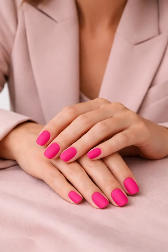 Hot Pink Nails