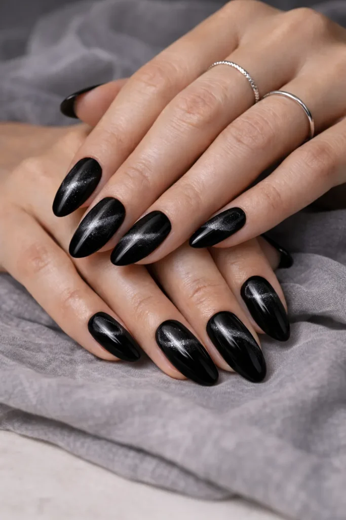 Black Winter Nails