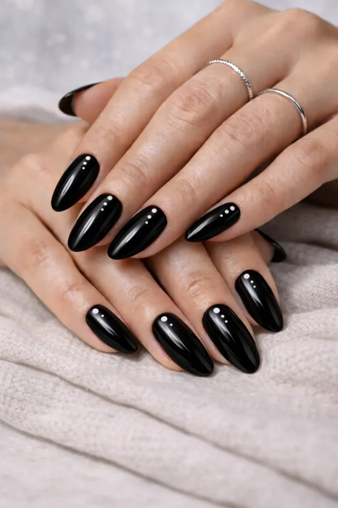 Black Winter Nails