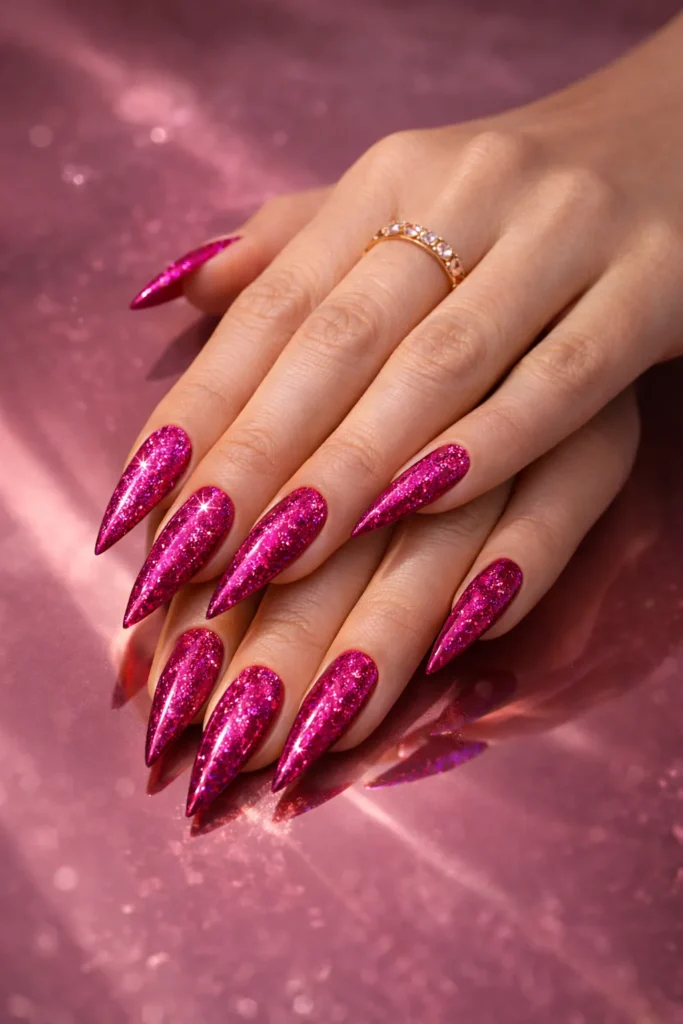 Bold Stiletto Nails