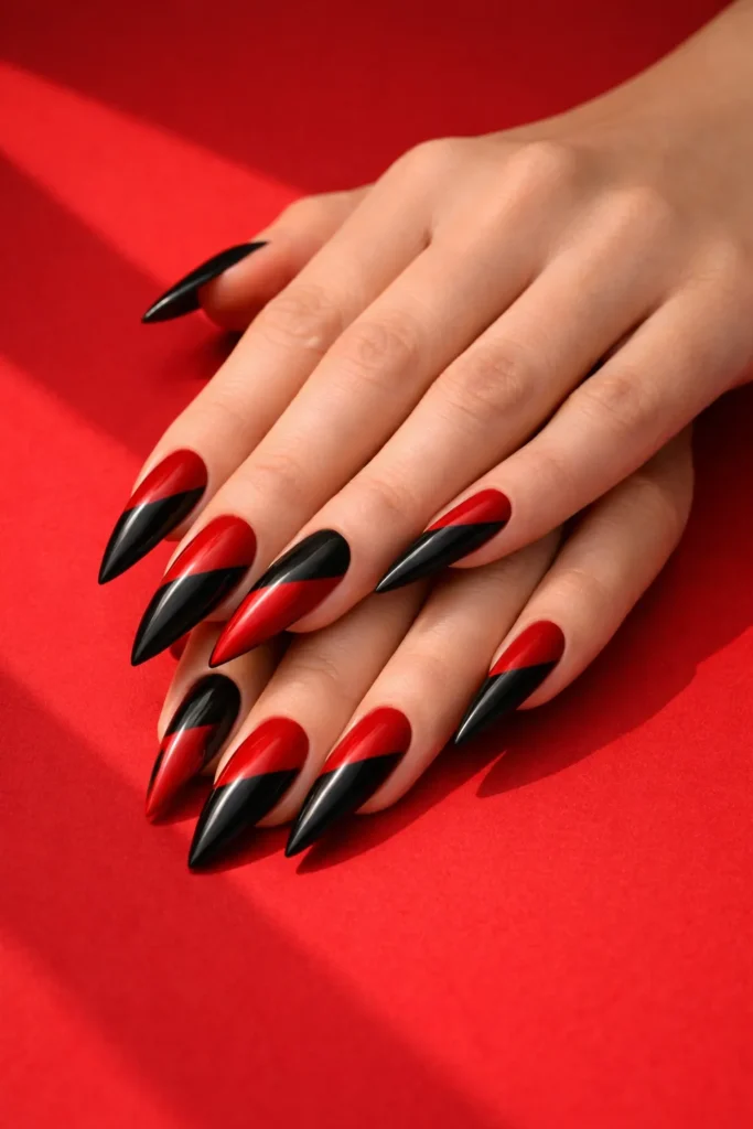 Bold Stiletto Nails