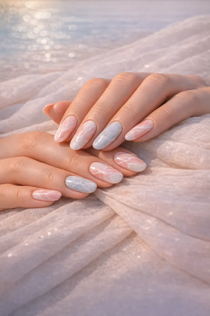 marble nails