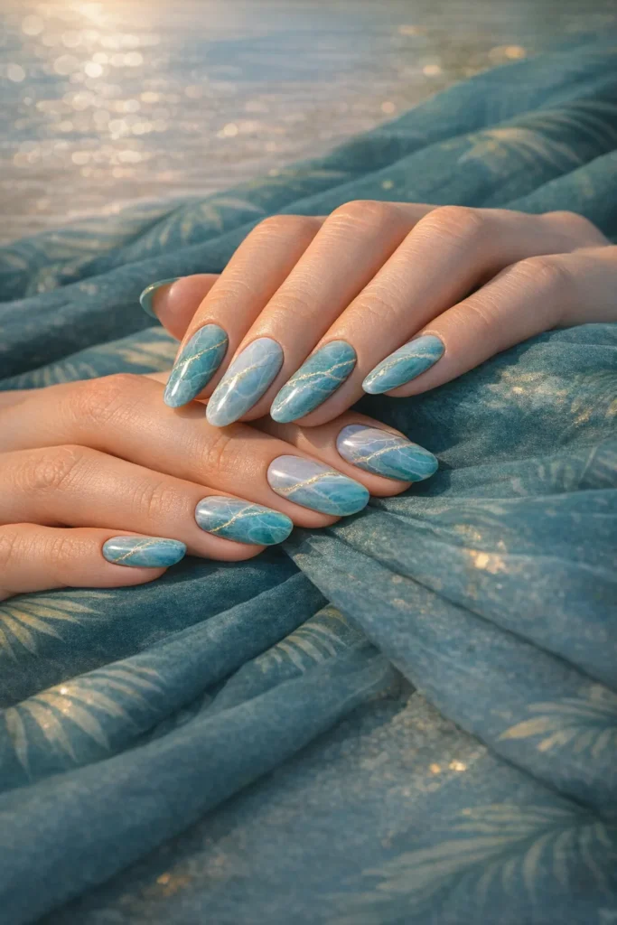 marble nails