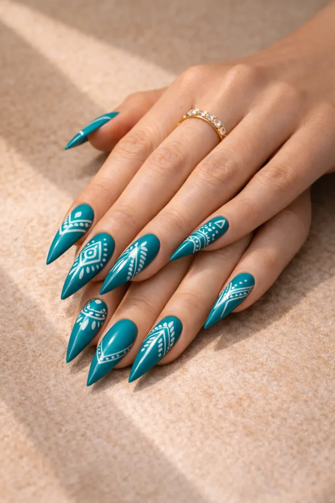 Bold Stiletto Nails