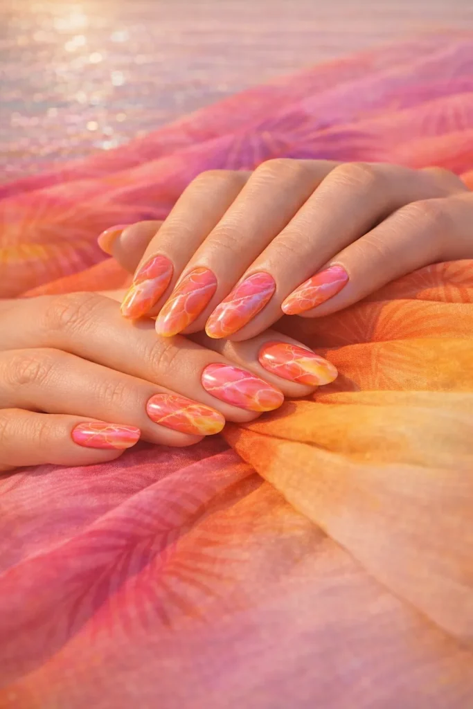 marble nails