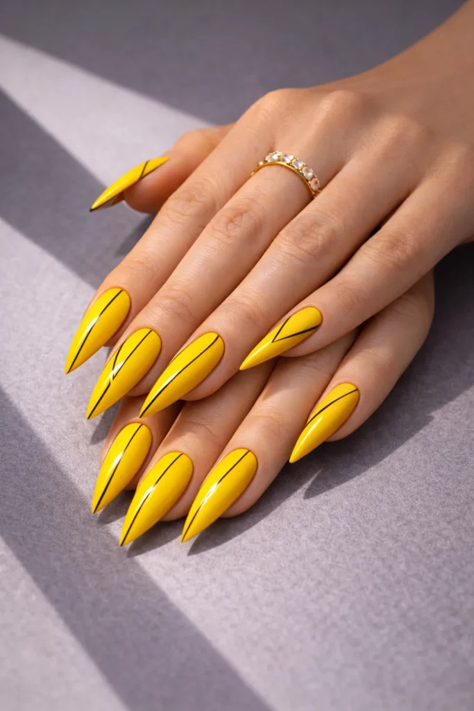 Bold Stiletto Nails