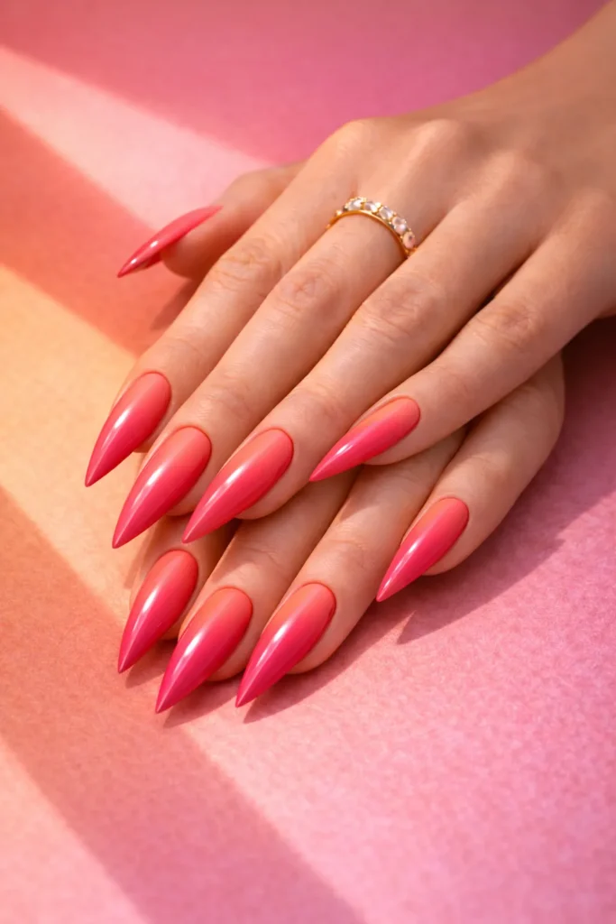 Bold Stiletto Nails