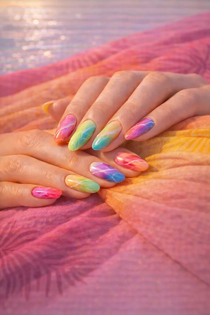 marble nails