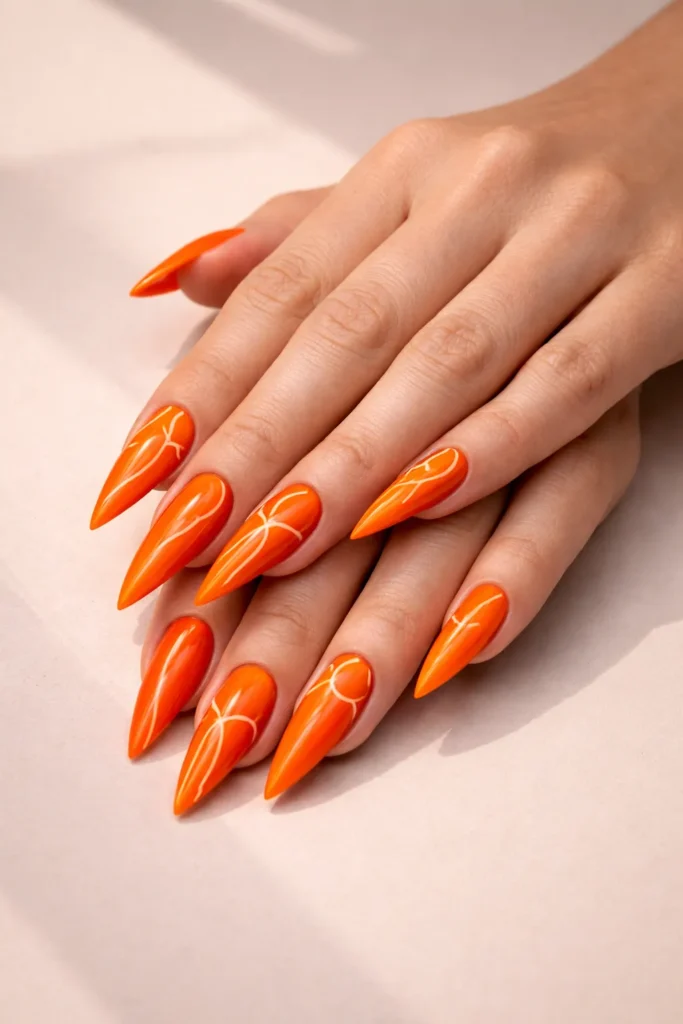 Bold Stiletto Nails