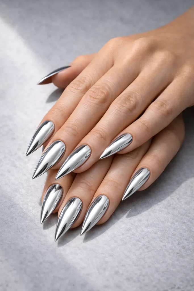 Bold Stiletto Nails