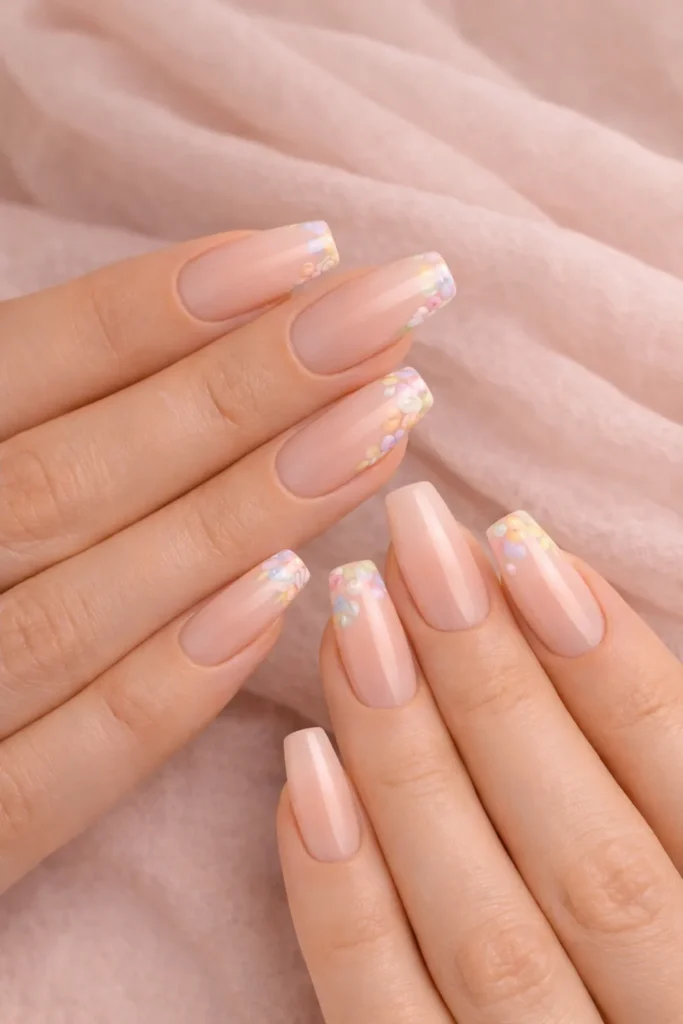 Spring Coffin Nails