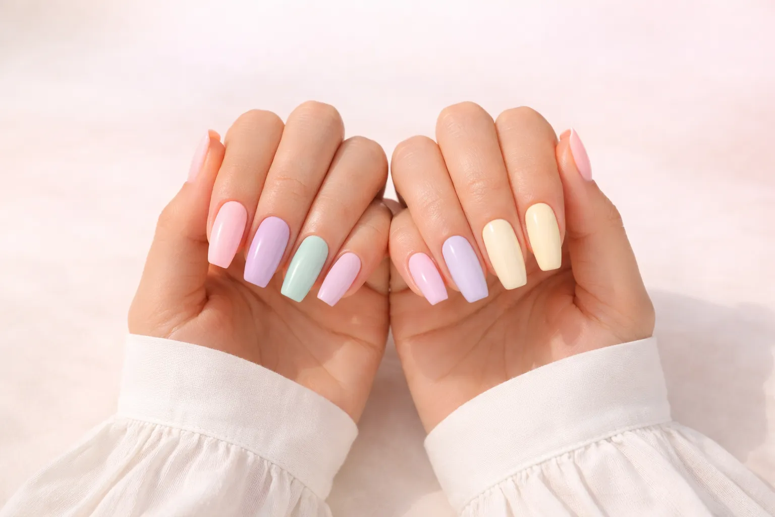 Spring Coffin Nails