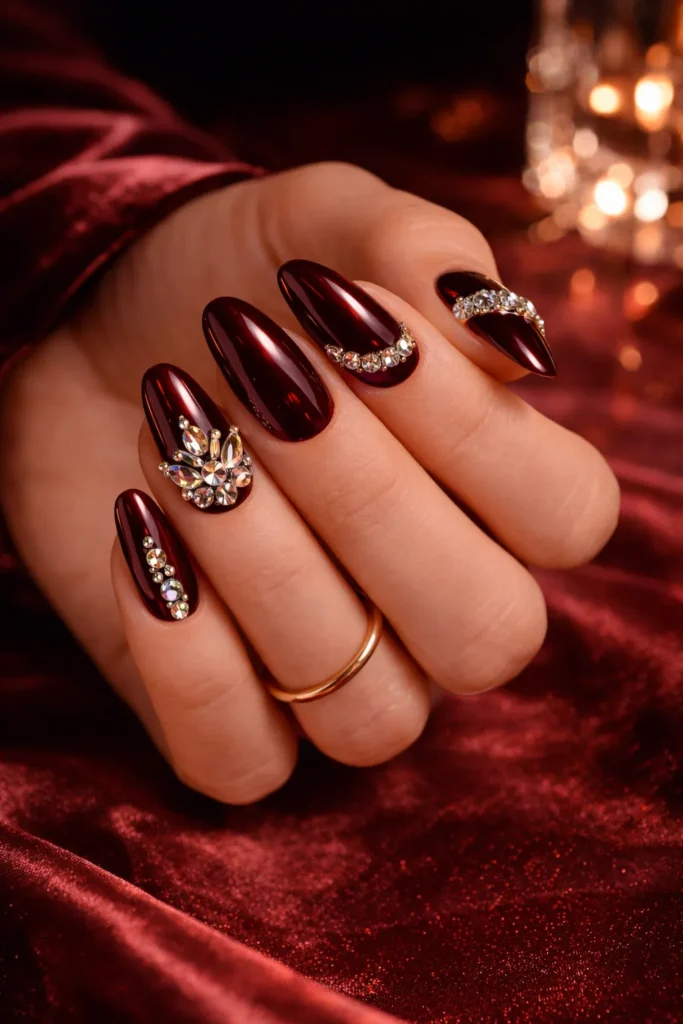 Burgundy Nail Designs