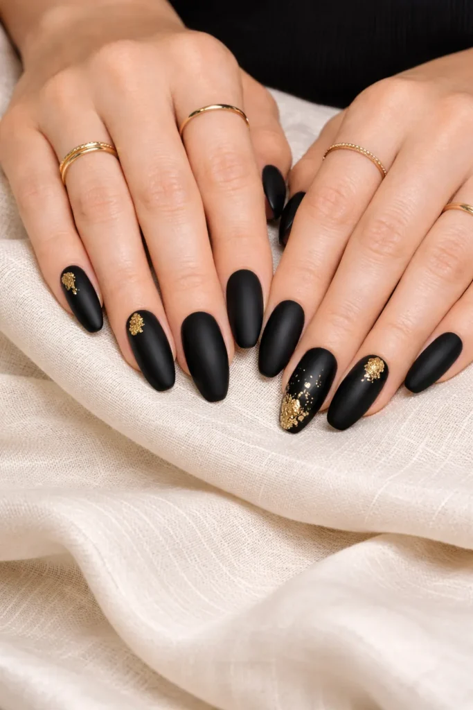 Black St. Patrick’s Day Nails