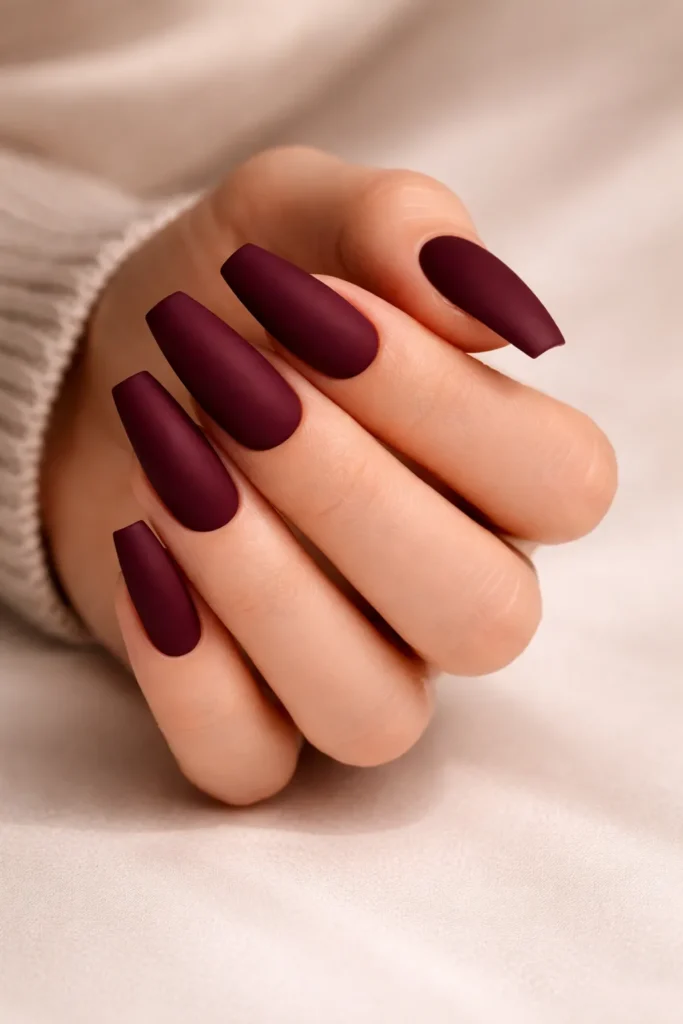 Burgundy Nail Designs