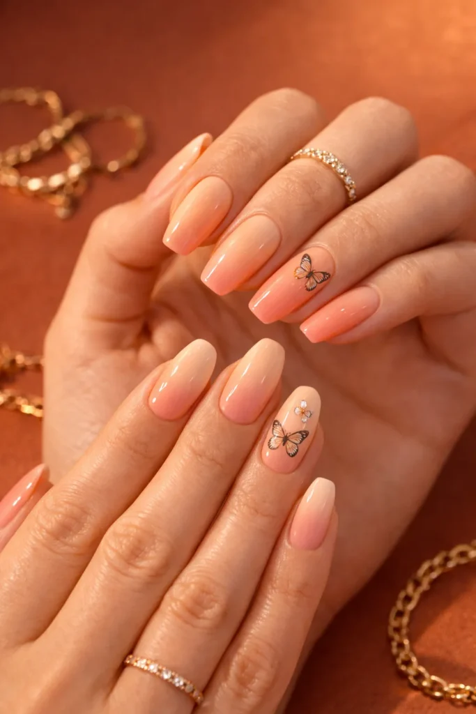 Easter Ombre Nails