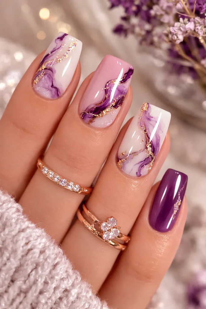 Purple Nail Designs