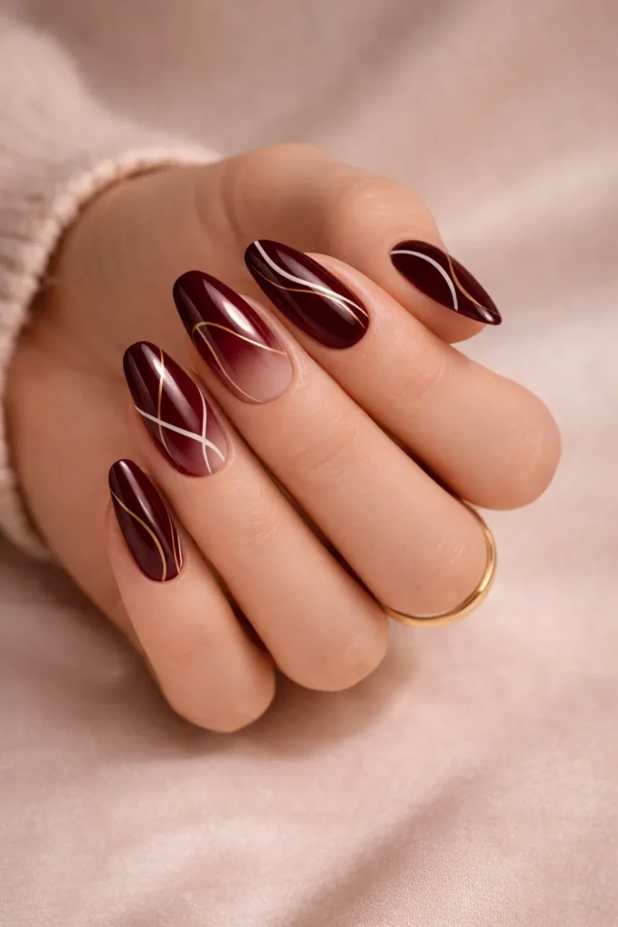 Burgundy Nail Designs
