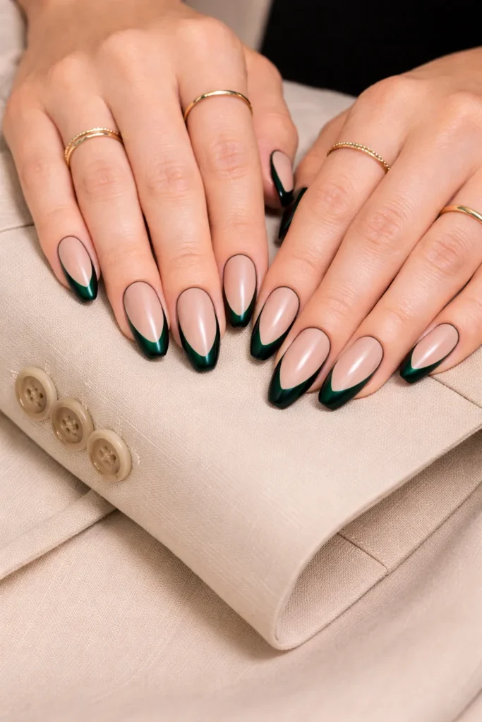 Black St. Patrick’s Day Nails
